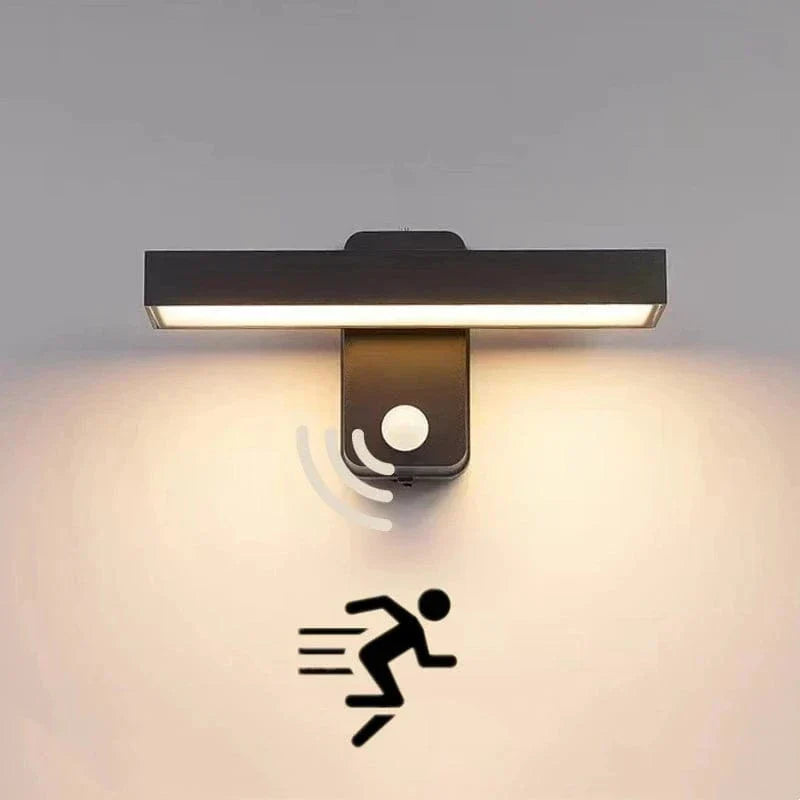 Auron IP65 PIR Motion Sensor Outdoor Wall Light, Rotatable | Lersk