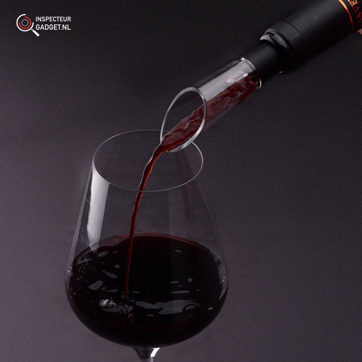 Vinolux 4-in-1 Elektrischer Weinöffner mit Korkenzieher, Folienabschneider, Belüfter und Vakuumverschluss | Lersk
