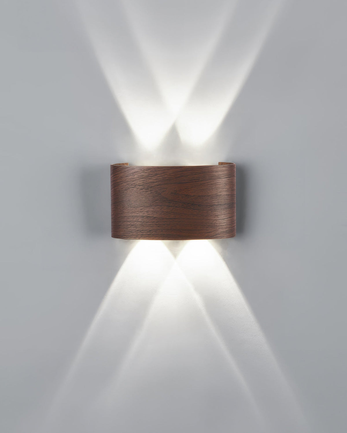 LumaVerde Woodgrain LED Outdoor Sconce Weather-Resistant