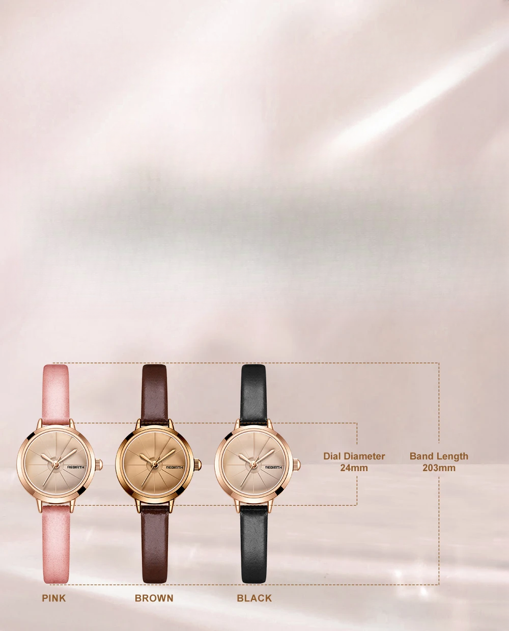 Vintage Mini Leather Timepiece for Women | Lersk