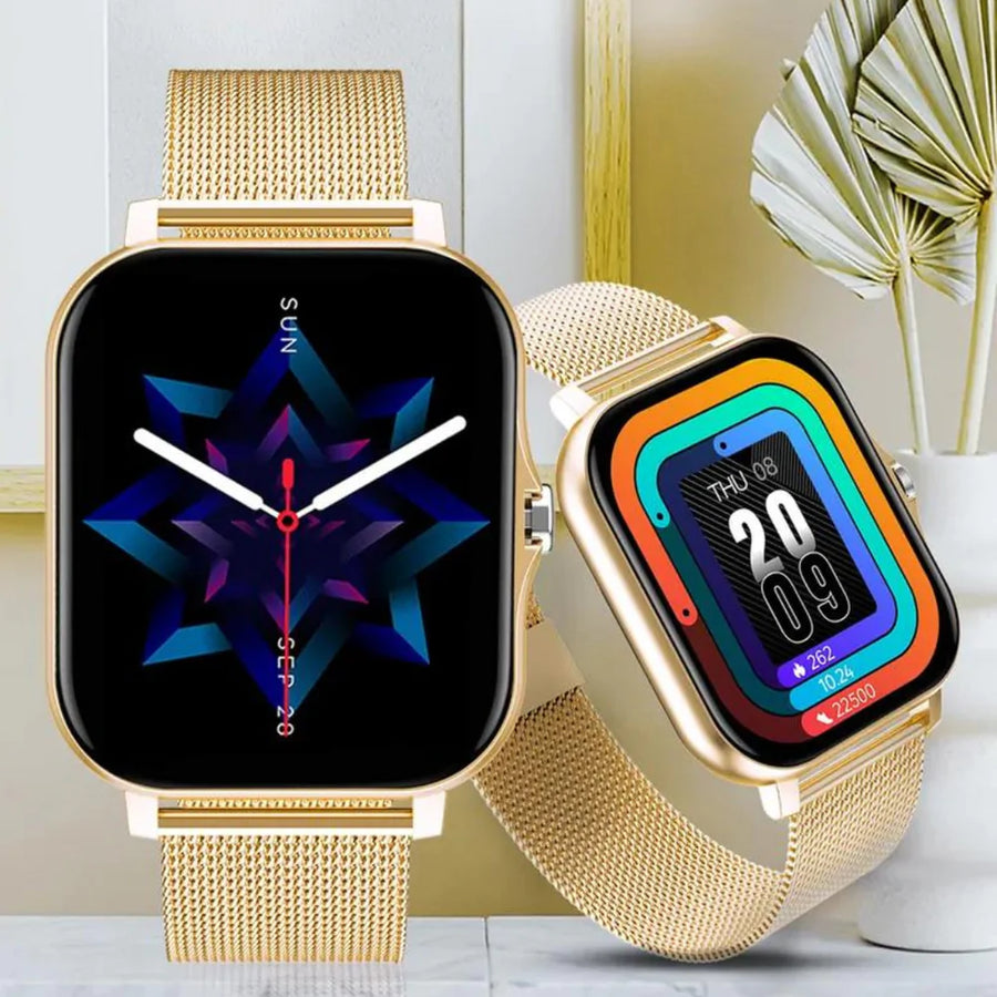 Digitální chytré hodinky unisex s plně dotykovým displejem, Bluetooth hovory, sledování fitness | Lersk