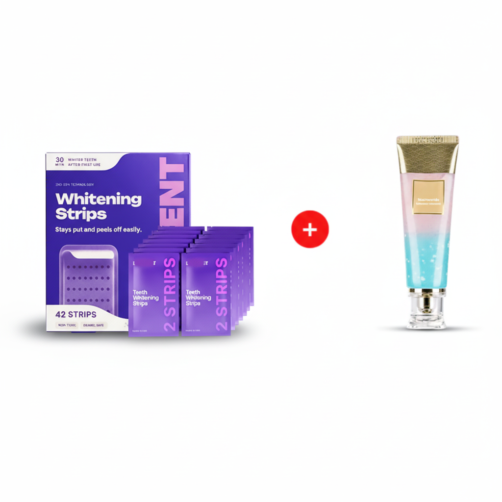 V34 Purple Whitening Strips – Instant Color-Correcting Teeth Whitening with PAP+ Technology | Lersk