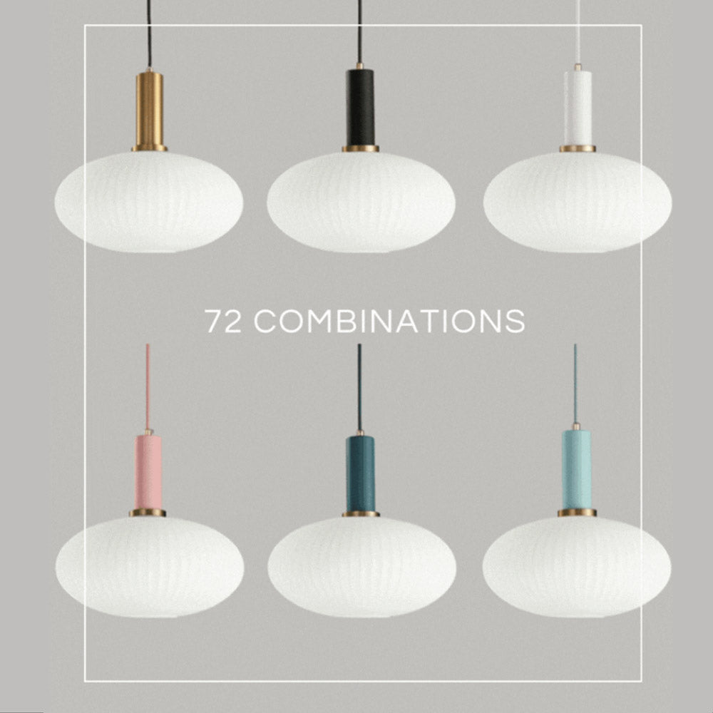 Nordic Fluted Glass Pendant Lamp for Modern Interiors | Lersk