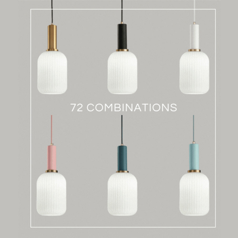 Nordic Fluted Glass Pendant Lamp for Modern Interiors | Lersk