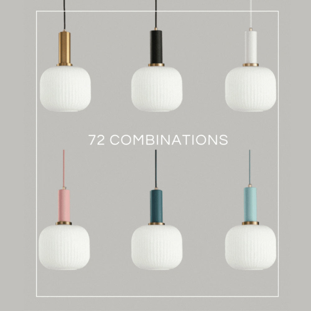 Nordic Fluted Glass Pendant Lamp for Modern Interiors | Lersk