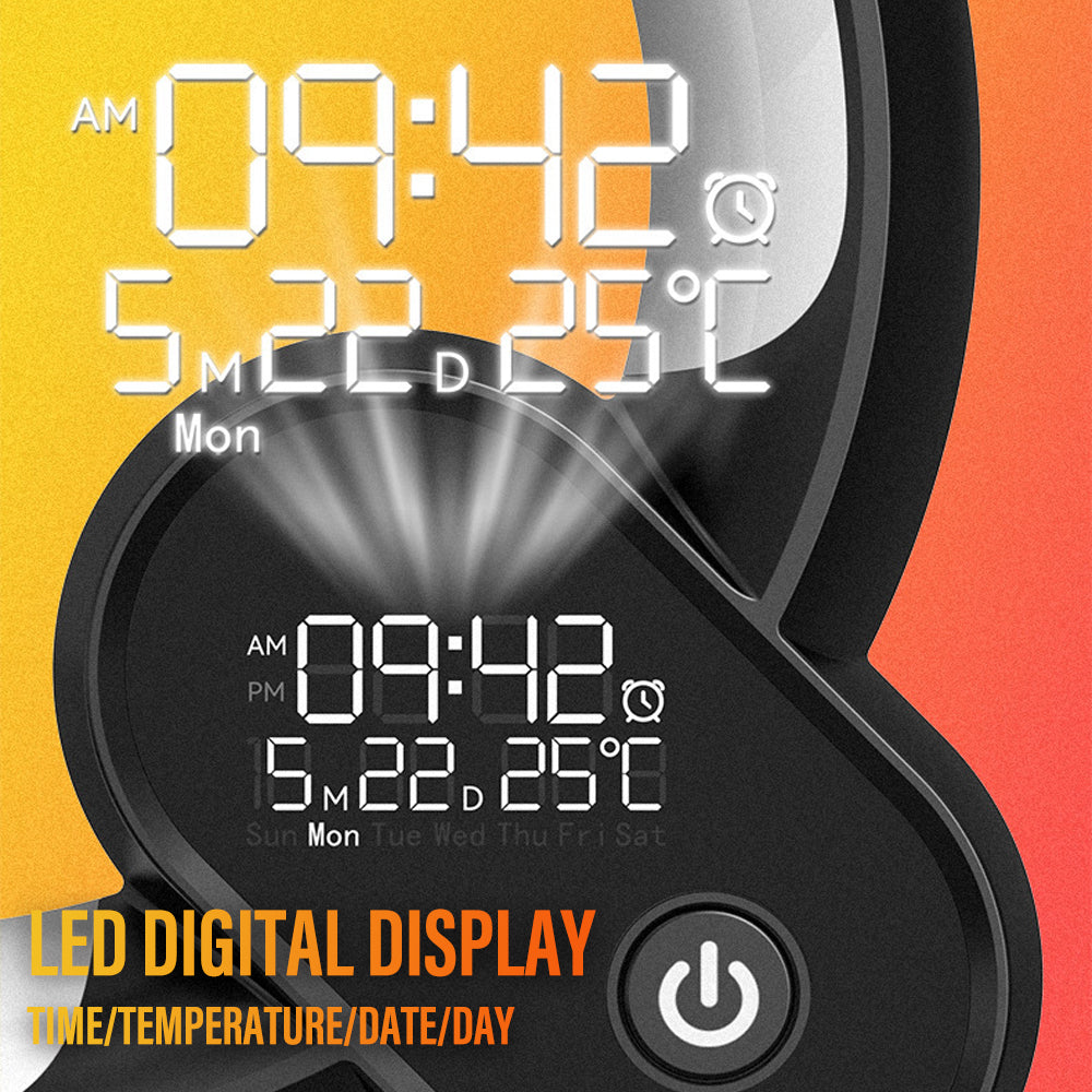 NovaLuxe 3-In-1 Bluetooth Speaker Alarm Clock Lamp With Ambient Lighting | Lersk