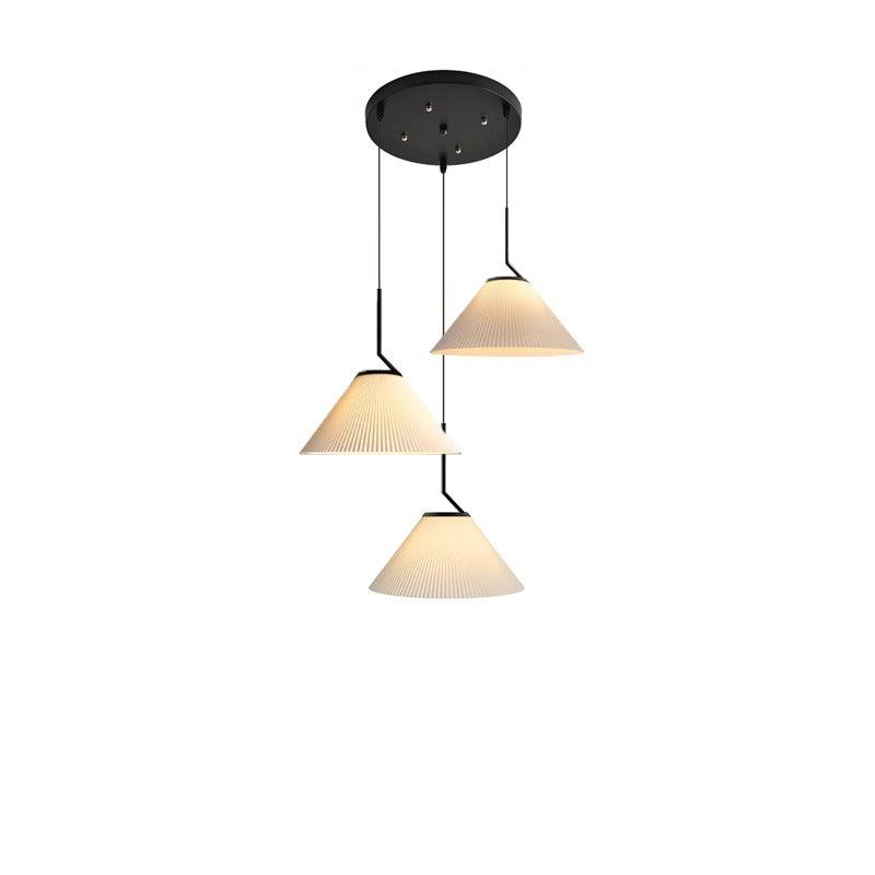 Caelara Soft Pleated Ceiling Pendant Light In Cream | Lersk