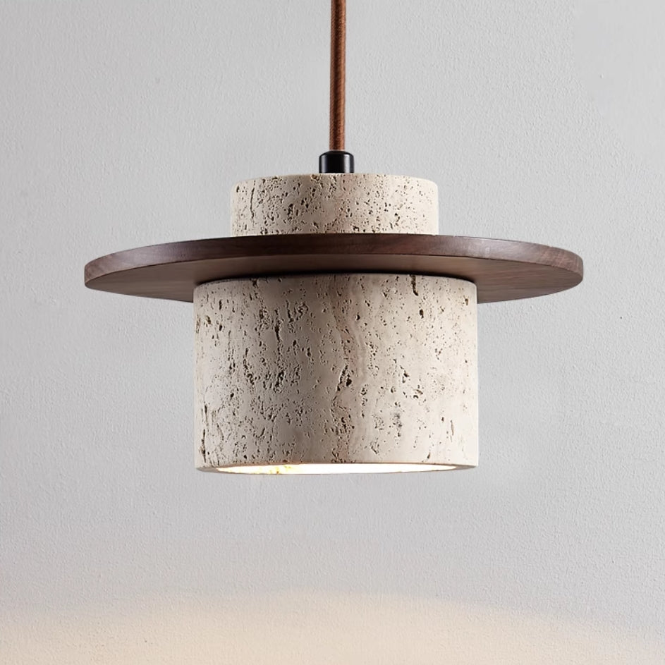 Aurelia Travertin Pendel Lampe med Retro Mat Finish | Lersk